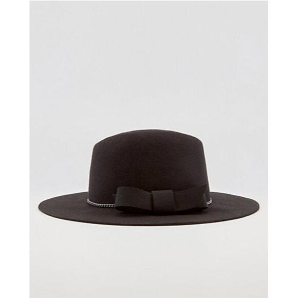 Le Chateau Wool Floppy Black Hat One Size - Picture 3 of 4